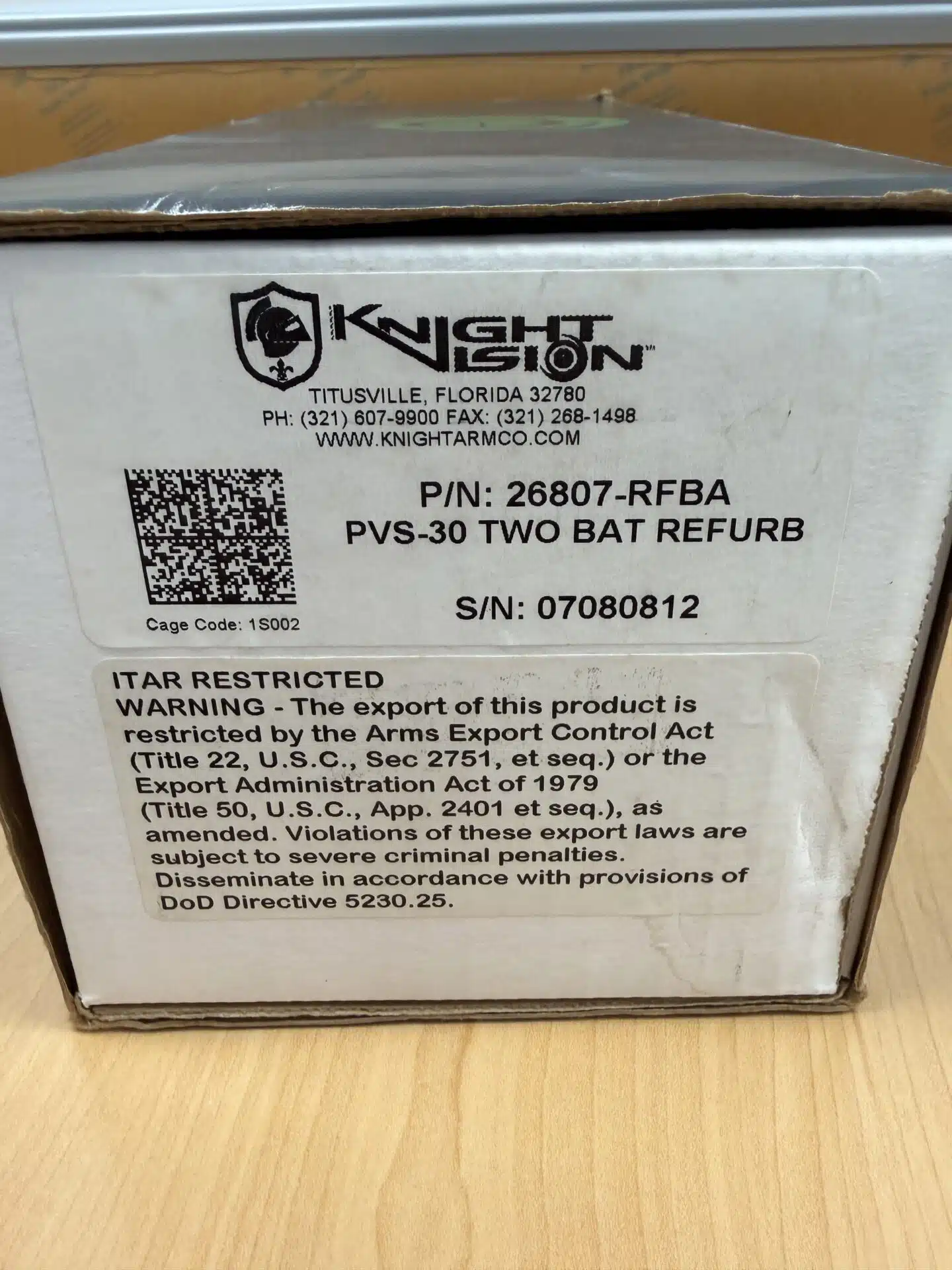 MX 11769/F9815 Green Phosphor IMAGE INTENSIFIER TUBE - Will's Optics