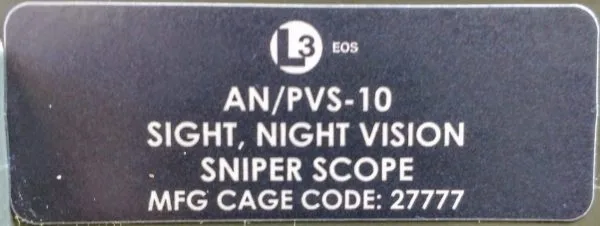SNS2142 8.5X, AN/PVS-10 Night Vision Long Range Observation Device - Image 8