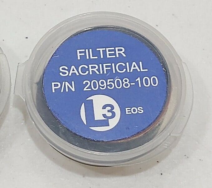 L3 Sacrificial Filter PVS-15/18 Part Number: 209508-100