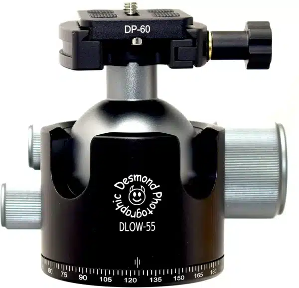 Desmond DLOW 55R 55mm Low Profile Ball Head with w Rapid Clamp