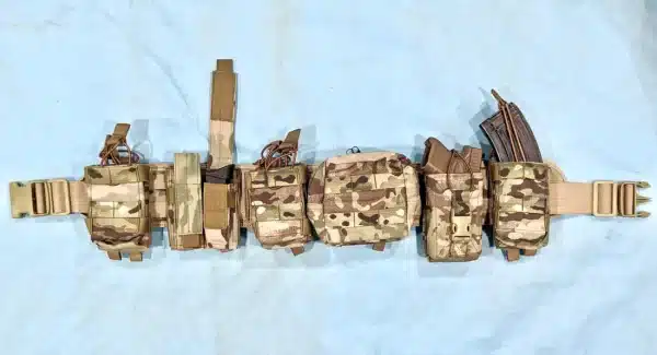 Warbelt Multicam with 6 Pouches 7