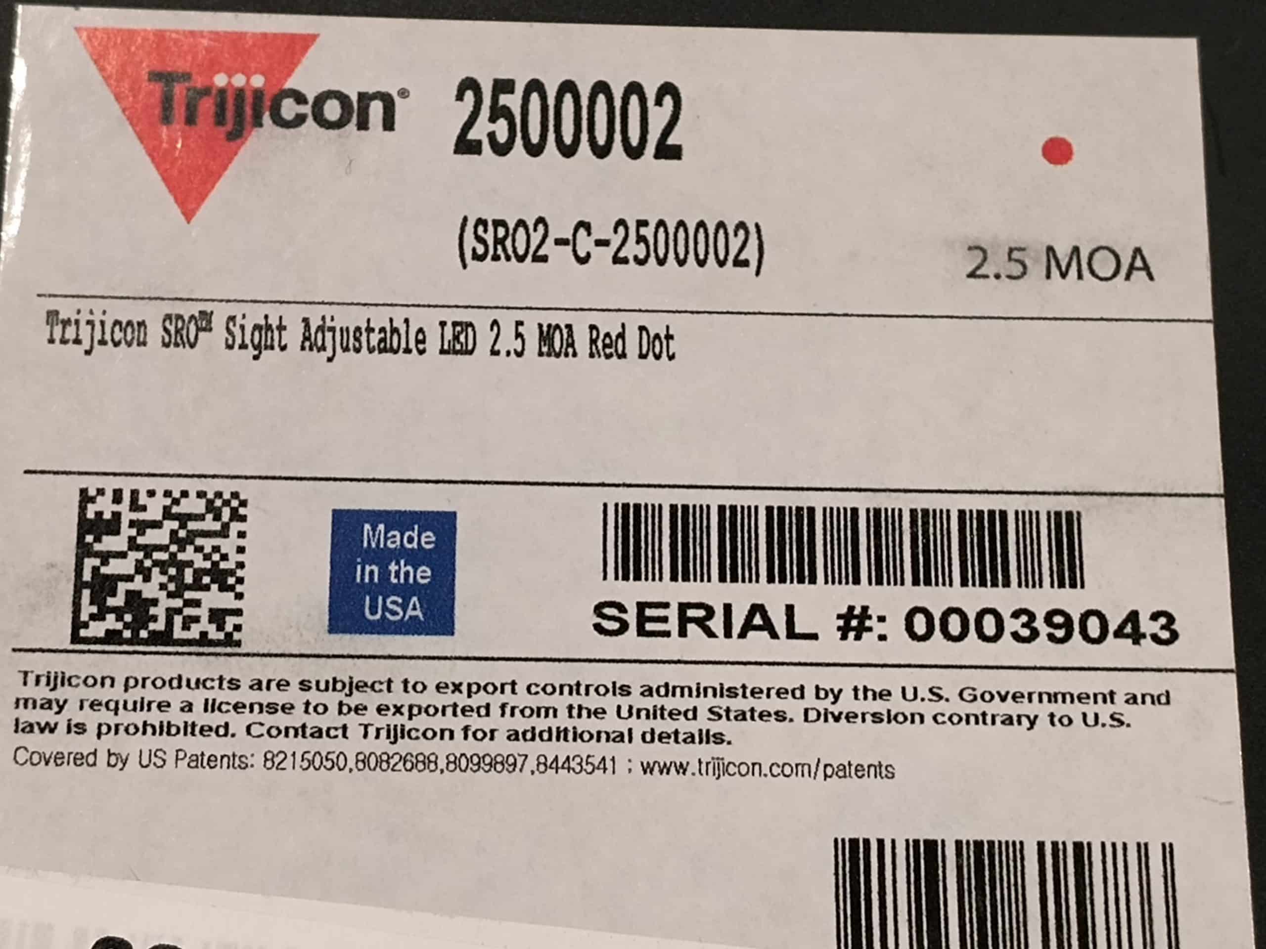 Trijicon SRO2-C-2500002