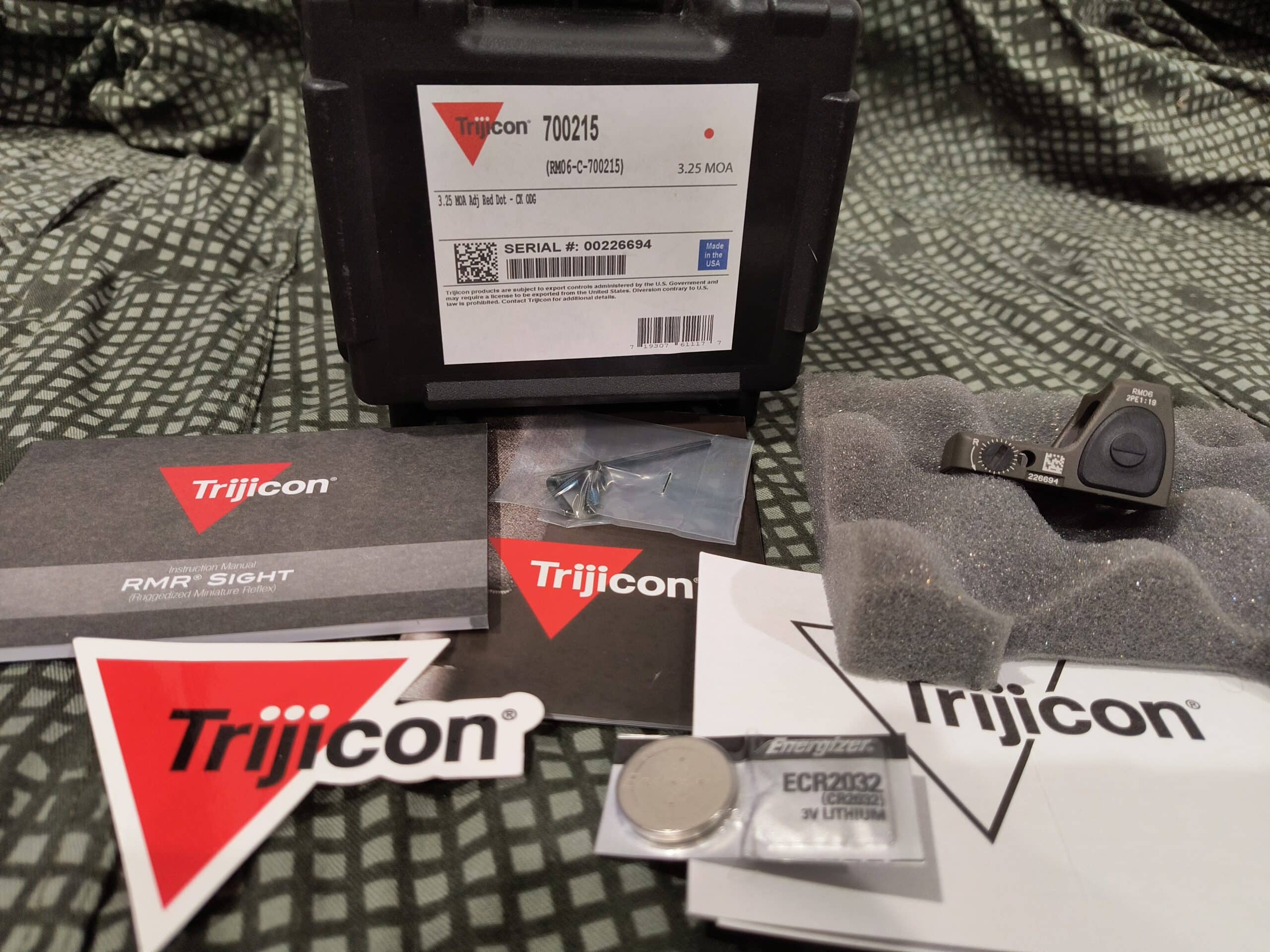 Trijicon 3.25 Adj Red RMR ODG RM06-C-700215
