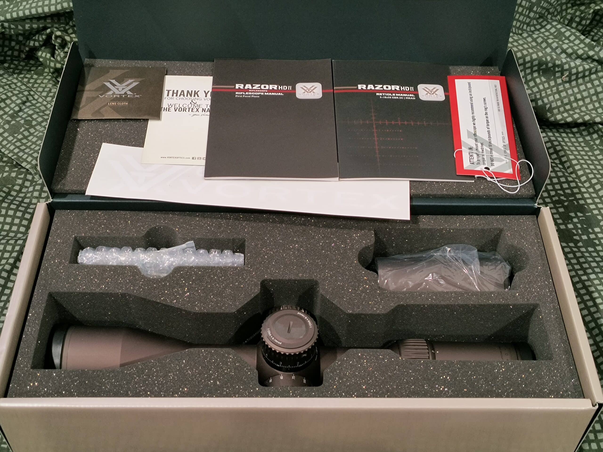 【未開封】RUSH Sector1, Sector2, Sector3 セット Vortex Razor® HD Gen II 3-18x50 FFP EBR-2C (MOA) Reticle | 34mm