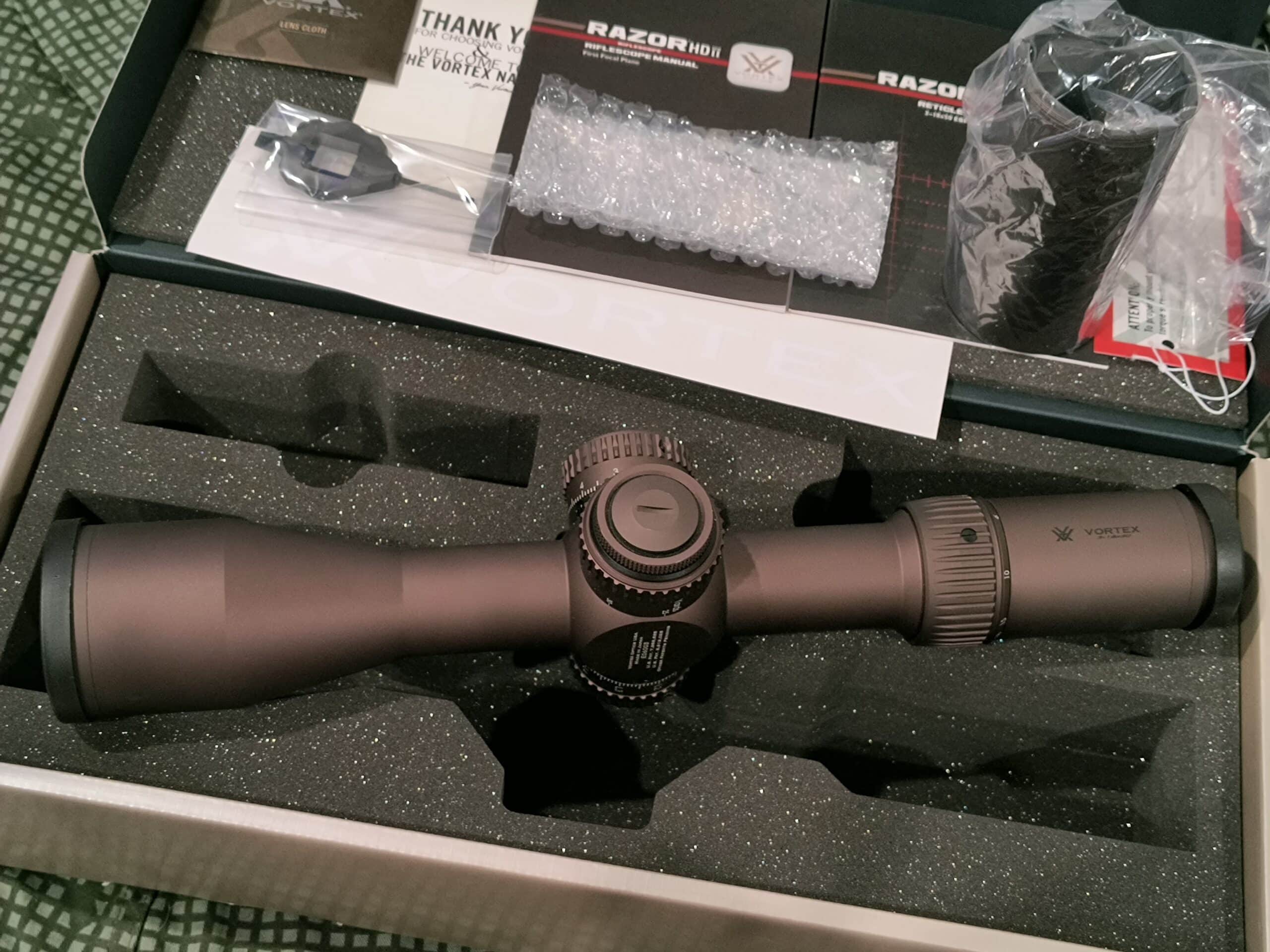 Vortex Razor® HD Gen II 3-18x50 FFP EBR-2C (MOA) Reticle | 34mm