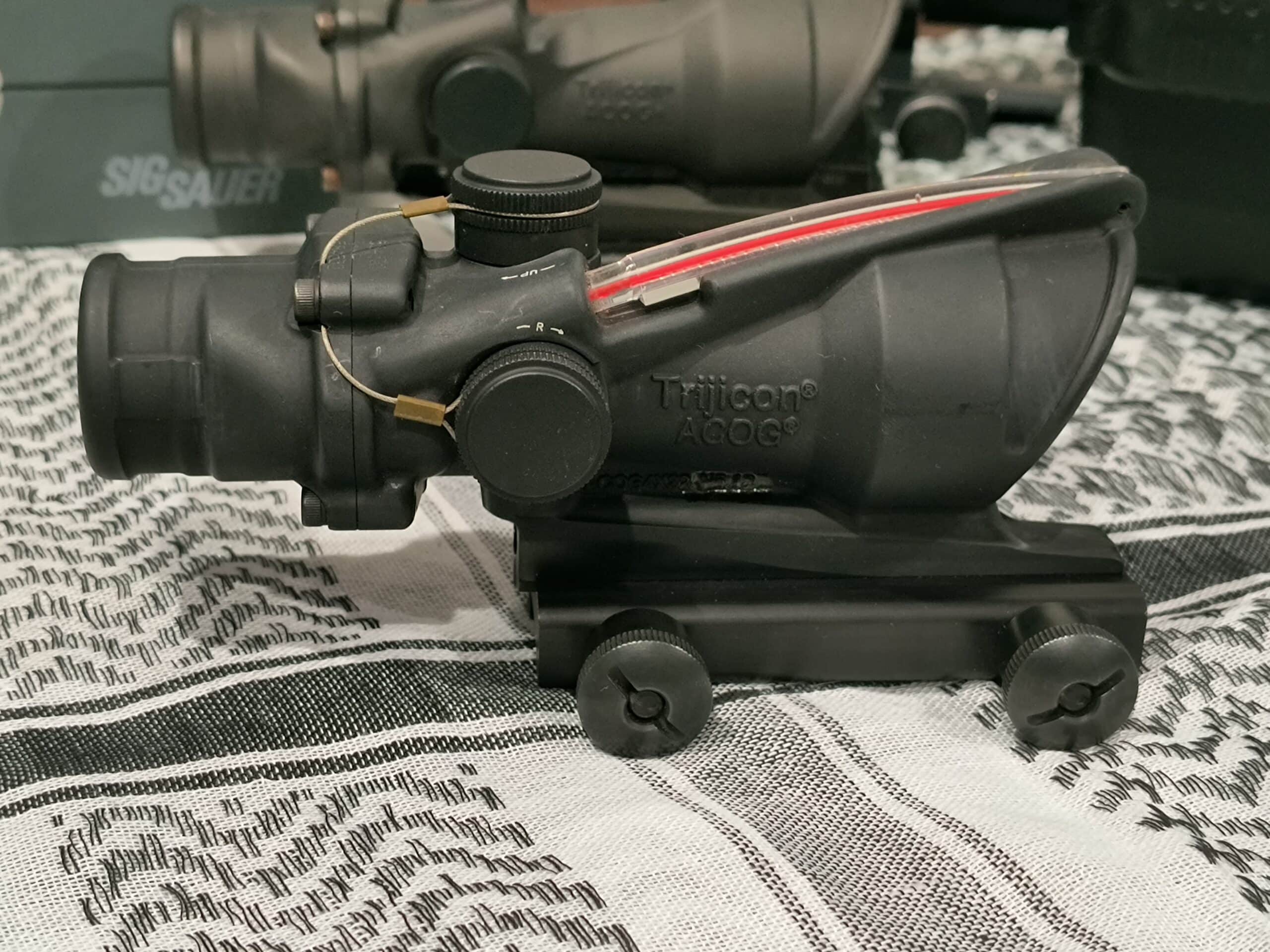 Trijicon ACOG 4×32 .223 Red Chevron TA31F
